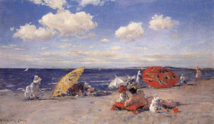 William Merrit Chase At the Seaside Germany oil painting art